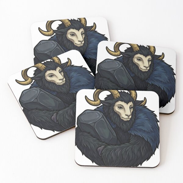 Item preview, Krampus with a Massive Block of Coal - Gothmas Dark Christmas Emblem designed and sold by IllumeInk.