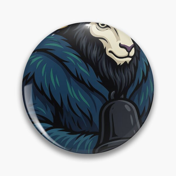 Item preview, Krampus with Two Heavy Iron Bells - Gothmas Dark Christmas Emblem designed and sold by IllumeInk.