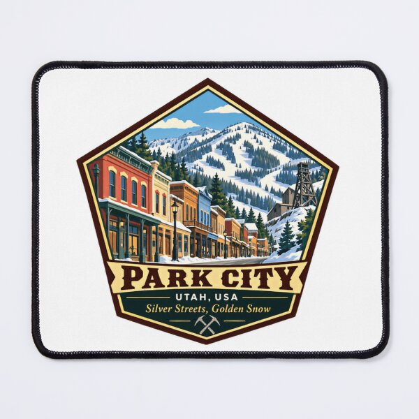 Artikelvorschau, Park City, Utah, USA – Silver Streets Golden Snow Ski Resort – Reisen entworfen und verkauft von NightGlyph.