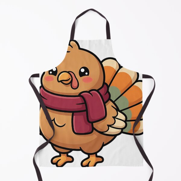 Item preview, Cute Cozy Turkey Wearing a Knitted Scarf - So Very Thankful designed and sold by pumsquare.