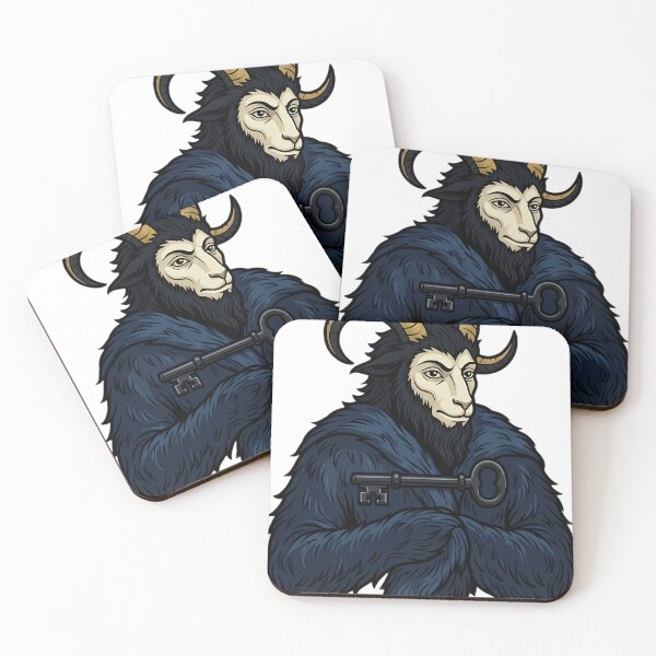 Item preview, Krampus with a Heavy Iron Key - Gothmas Dark Christmas Emblem designed and sold by IllumeInk.