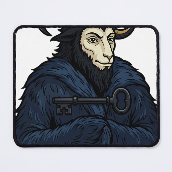 Item preview, Krampus with a Heavy Iron Key - Gothmas Dark Christmas Emblem designed and sold by IllumeInk.