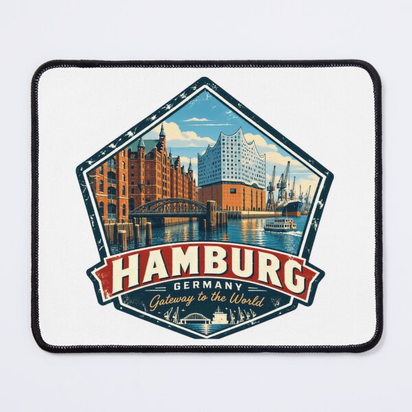 Item preview, Hamburg Germany Gateway To The World City Travel Souvenir designed and sold by NightGlyph.