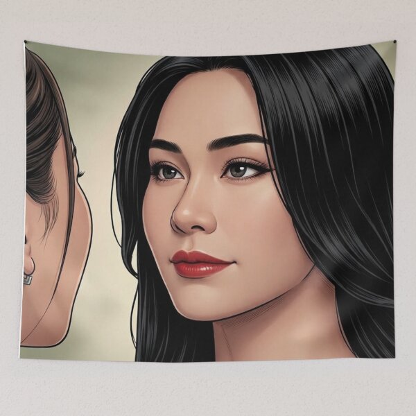 Item preview, BS BinOon Master After Glow Klang Bint Thai GL Kdrama Actress LGBTQ+ Cartoon Art Wall Decor Comic Print Poster Shirt Cell  designed and sold by Mind Space.