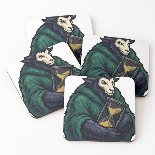 Item preview, Krampus with a Heavy Hourglass - Gothmas Dark Christmas Emblem designed and sold by IllumeInk.