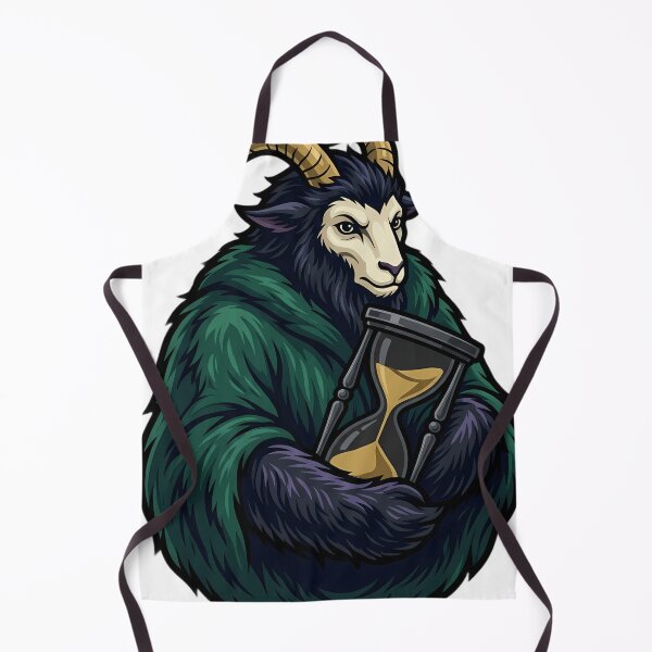 Artikelvorschau, Krampus mit schwerer Sanduhr – Düsteres Gothic-Weihnachtsemblem entworfen und verkauft von IllumeInk.