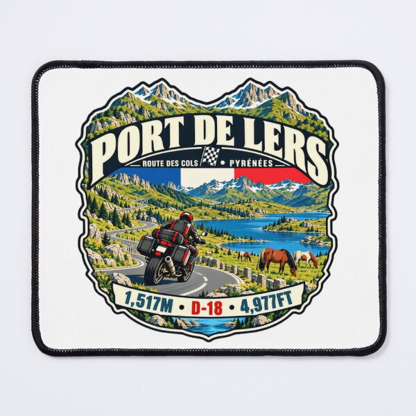 Item preview, Port De Lers Route Des Cols Pyrénées Motorcycle Cycling Mountain Pass Travel designed and sold by NightGlyph.
