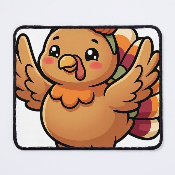 Item preview, Cute Happy Thanksgiving Turkey Cheering - Feast Mode designed and sold by pumsquare.