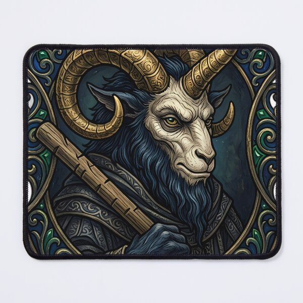 Item preview, Krampus with a Carved Tally Stick - Naughty List Emblem designed and sold by IllumeInk.