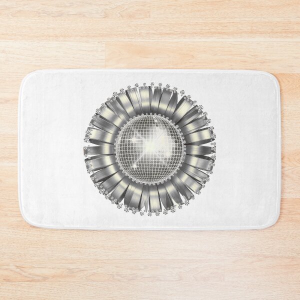 Item preview, Sparkling Silver Disco Ball Diamond Flower Aesthetic Art designed and sold by MinimalAurashop.