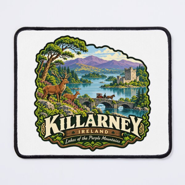 Item preview, Killarney Ireland Lakes Of The Purple Mountains Irish Travel Souvenir designed and sold by NightGlyph.