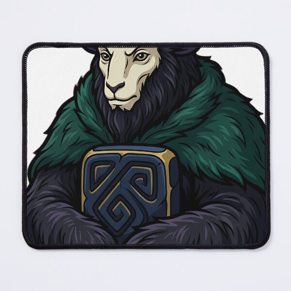 Item preview, Krampus with a Carved Black Stone - Gothmas Dark Christmas Emblem designed and sold by IllumeInk.