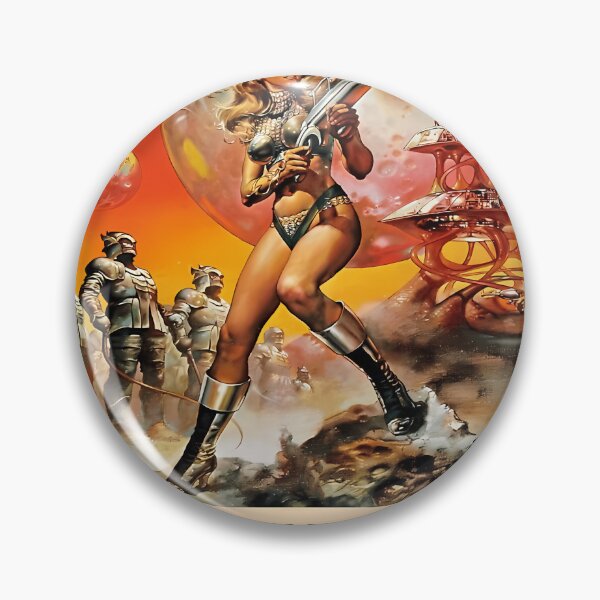 Item preview, She'S Got A Barbarella Silver Swim Suit Arabella designed and sold by DonaldPutna.