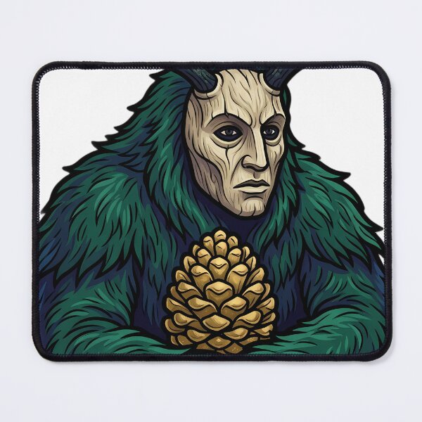 Item preview, Perchten with a Gilded Pinecone - Gothmas Dark Christmas Emblem designed and sold by IllumeInk.