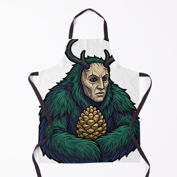 Item preview, Perchten with a Gilded Pinecone - Gothmas Dark Christmas Emblem designed and sold by IllumeInk.