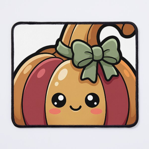 Item preview, Kawaii Autumn Gourd with a Sweet Happy Face designed and sold by pumsquare.