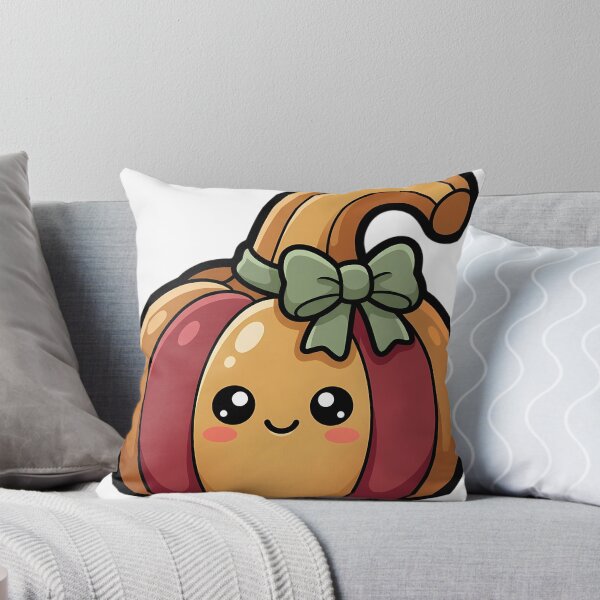 Item preview, Kawaii Autumn Gourd with a Sweet Happy Face designed and sold by pumsquare.
