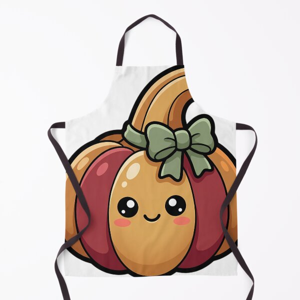 Item preview, Kawaii Autumn Gourd with a Sweet Happy Face designed and sold by pumsquare.