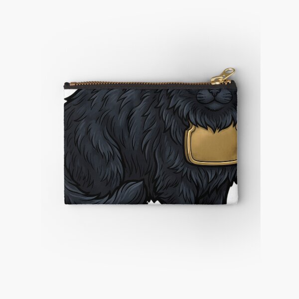 Item preview, Yule Cat with a Gold Chest Plaque - Dark Christmas Emblem designed and sold by IllumeInk.