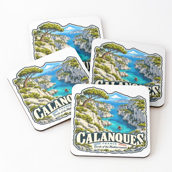 Item preview, Calanques France Fjords Of The Mediterranean French Travel Souvenir designed and sold by NightGlyph.