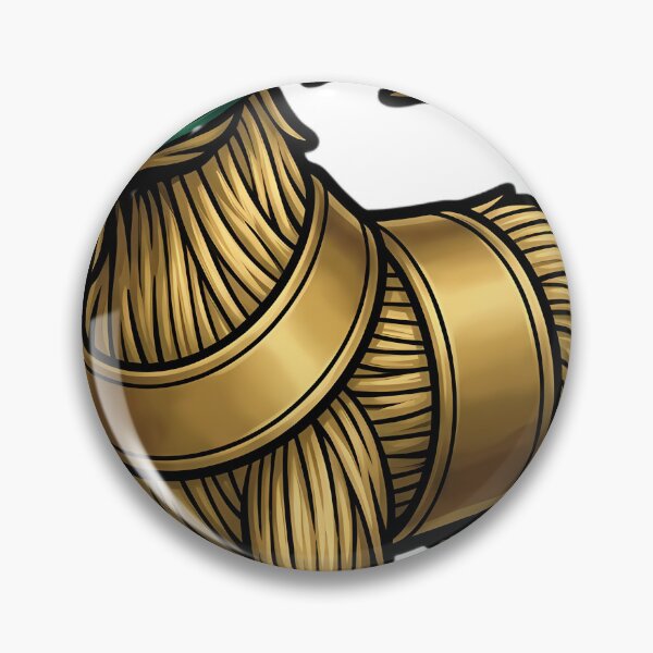 Item preview, Yule Goat with a Wide Gold Band - Dark Winter Emblem designed and sold by IllumeInk.