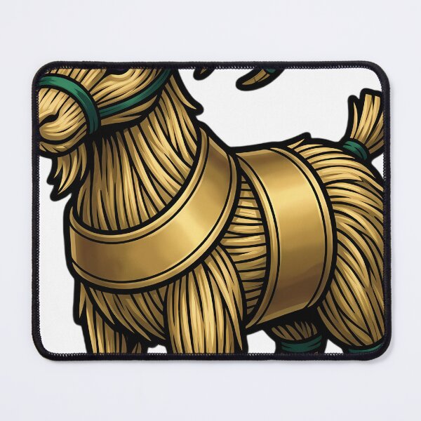 Item preview, Yule Goat with a Wide Gold Band - Dark Winter Emblem designed and sold by IllumeInk.
