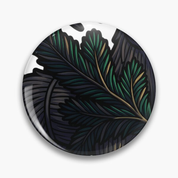 Item preview, Yule Goat with a Thick Fir Bough - Dark Winter Emblem designed and sold by IllumeInk.