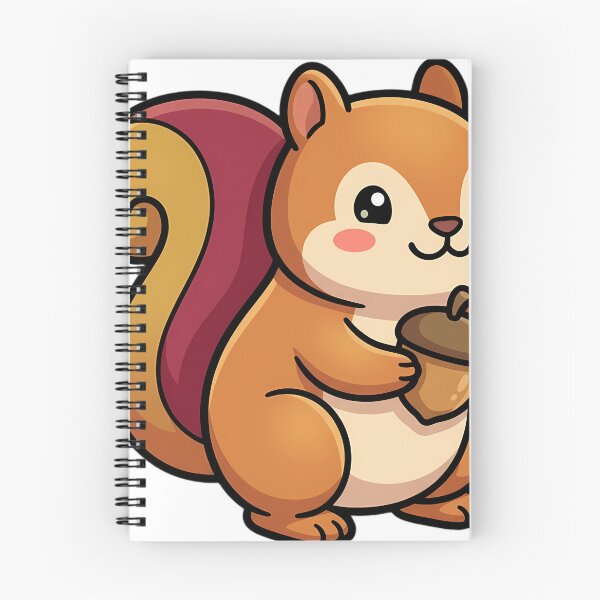 Item preview, Cute Autumn Squirrel Holding an Acorn - Thankful Hearts designed and sold by pumsquare.
