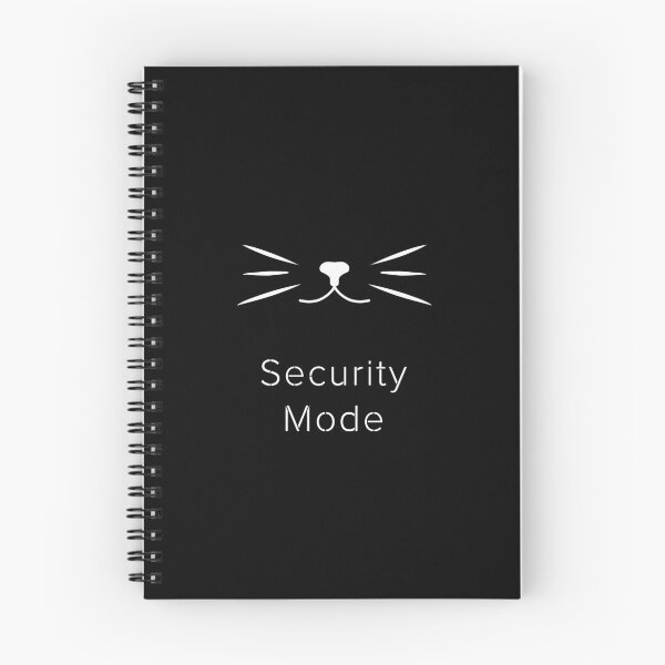 Aperçu de l'œuvre Mode sécurité | Système d'exploitation pour chats | Moustaches de chat minimalistes créée et vendue par ContigoART.