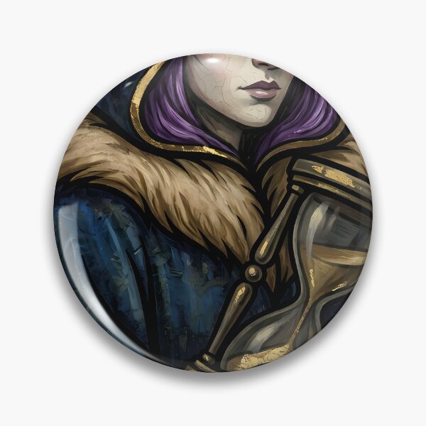 Item preview, Winter Witch with a Heavy Hourglass - Black Christmas Emblem designed and sold by IllumeInk.