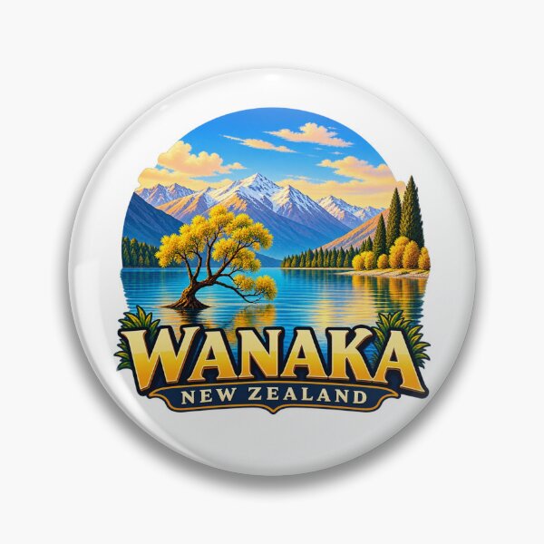 Item preview, Wanaka, New Zealand - Golden Willow Tree and Southern Alps designed and sold by Myra365Art.