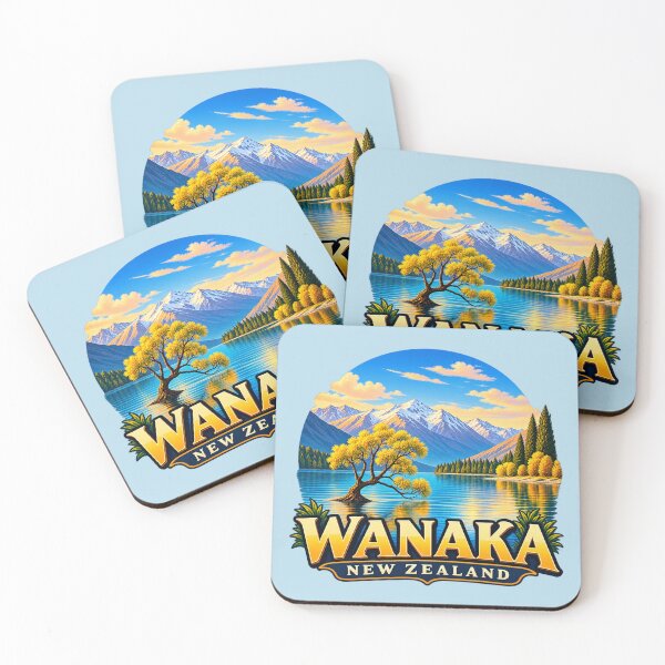 Item preview, Wanaka, New Zealand - Golden Willow Tree and Southern Alps designed and sold by Myra365Art.