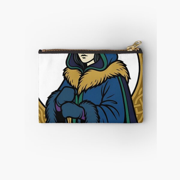 Item preview, Winter Witch with a Gold Crescent Moon - Cold Moon Emblem designed and sold by IllumeInk.