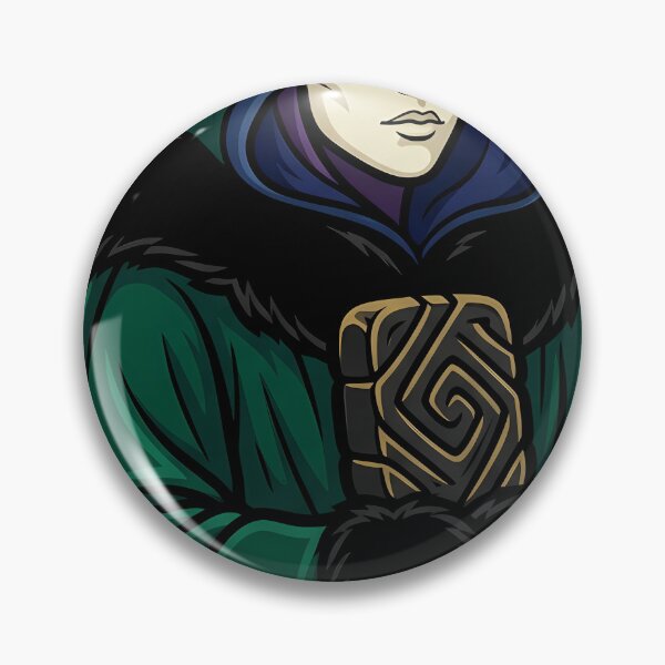 Item preview, Winter Witch with a Carved Black Stone - Black Christmas Emblem designed and sold by IllumeInk.