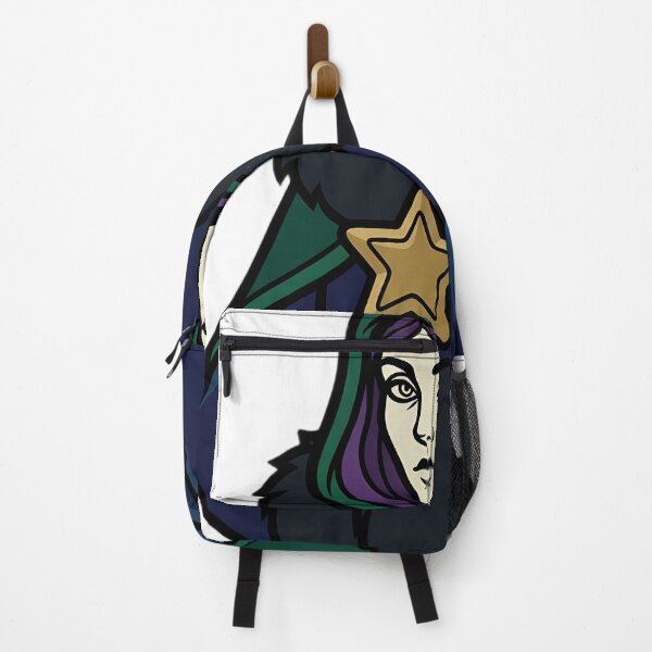 Item preview, Winter Witch with a Gold Star Emblem - Black Christmas Emblem designed and sold by IllumeInk.