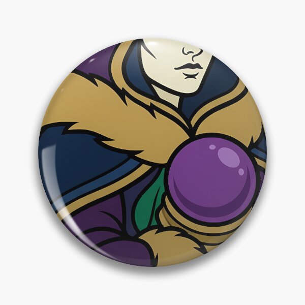 Item preview, Winter Witch with an Opaque Crystal Orb - Black Christmas Emblem designed and sold by IllumeInk.