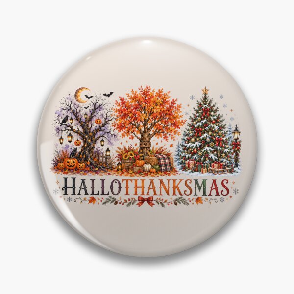 Item preview, Happy Hallothanksmas, Halloween Thanksgiving Christmas, Funny Holiday Season, Cozy Fall and Winter, Holiday Lover Gift designed and sold by Quiajia.