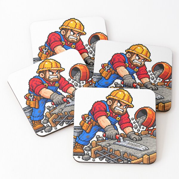 Item preview, Pixel Concrete Worker designed and sold by TOMSZE.