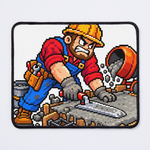 Item preview, Pixel Concrete Worker designed and sold by TOMSZE.