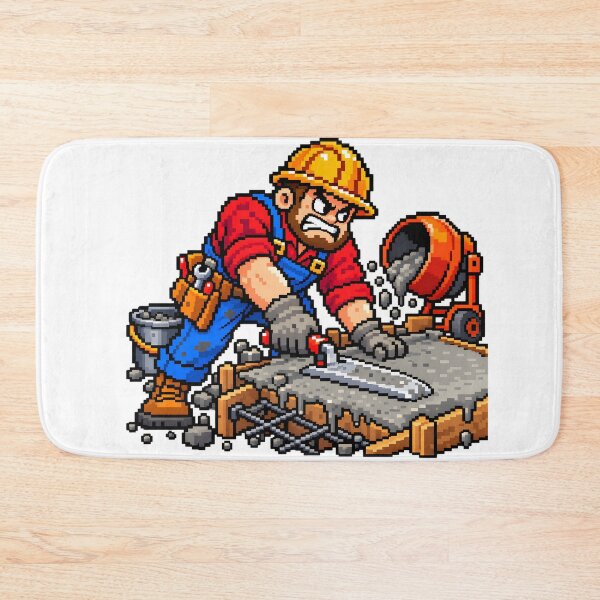 Item preview, Pixel Concrete Worker designed and sold by TOMSZE.