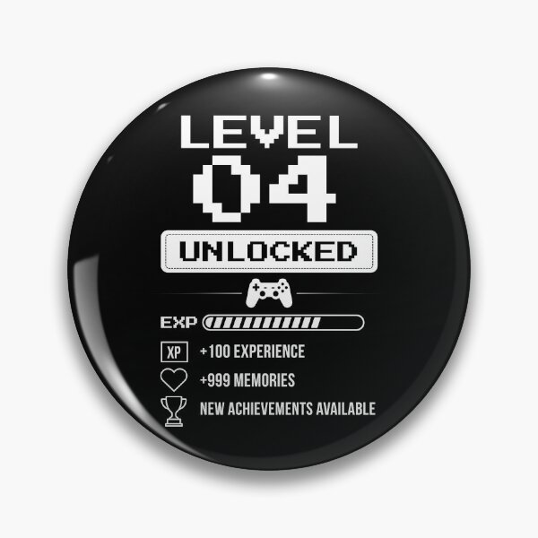 Item preview, Level 4 Unlocked birthday gift designed and sold by NumbersFort.