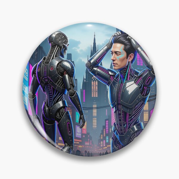 Artikelvorschau, Cyberpunk Cyborg Disconnect Gothic Cathedral Frame Art entworfen und verkauft von LazyDayzCo.