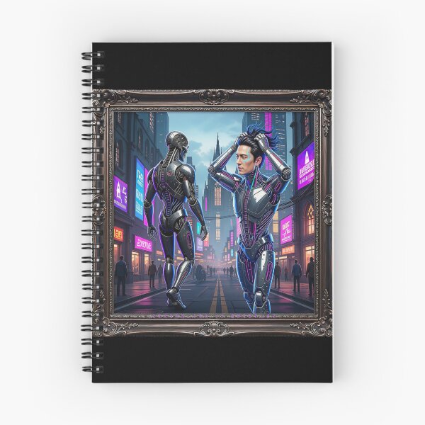Item preview, Cyberpunk Cyborg Disconnect Gothic Cathedral Frame Art designed and sold by LazyDayzCo.