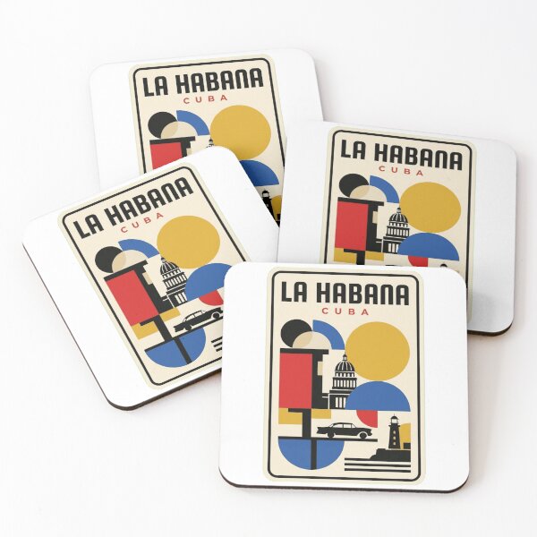 Item preview, Skyline geométrico retro de La Habana Bauhaus designed and sold by k3rstman1.