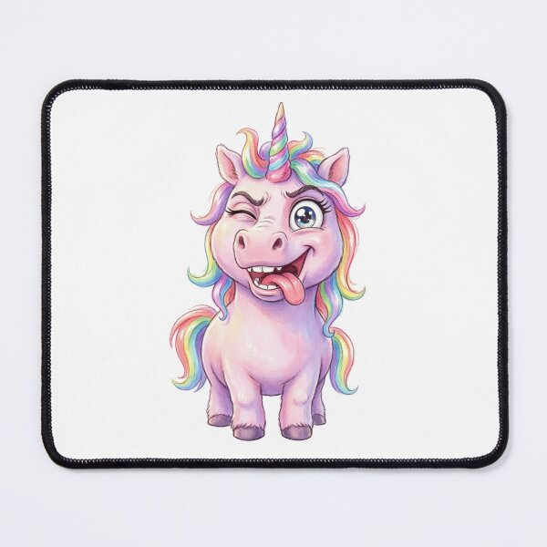 Item preview, Crazy Funny Unicorn Winking designed and sold by Angel & Mortimer .