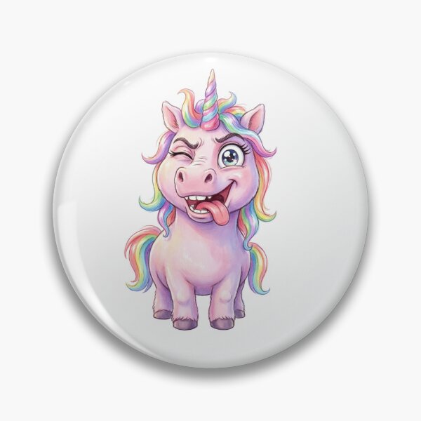 Artikelvorschau, Crazy Funny Unicorn Winking entworfen und verkauft von Angel & Mortimer .