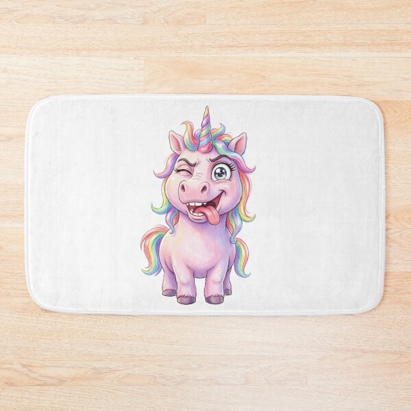 Item preview, Crazy Funny Unicorn Winking designed and sold by Angel & Mortimer .