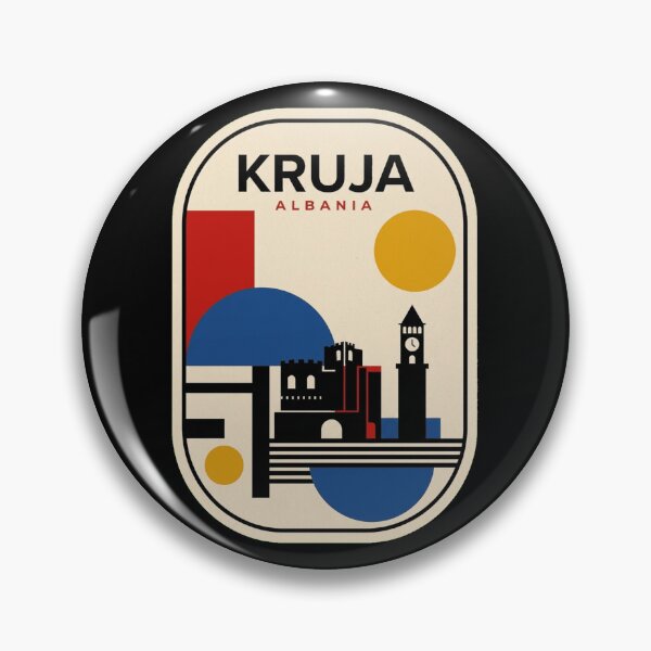 Item preview, Retro Kruja Bauhaus Geometric Skyline designed and sold by k3rstman1.