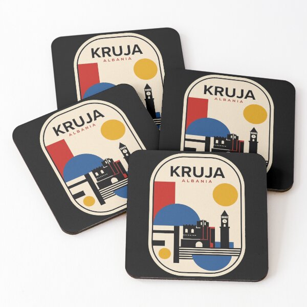 Aperçu de l'œuvre Skyline géométrique rétro Kruja Bauhaus créée et vendue par k3rstman1.