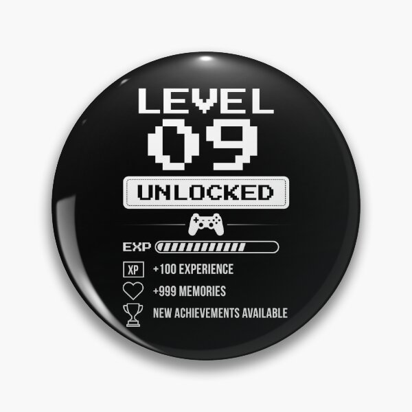 Item preview, Level 9 Unlocked birthday gift designed and sold by NumbersFort.